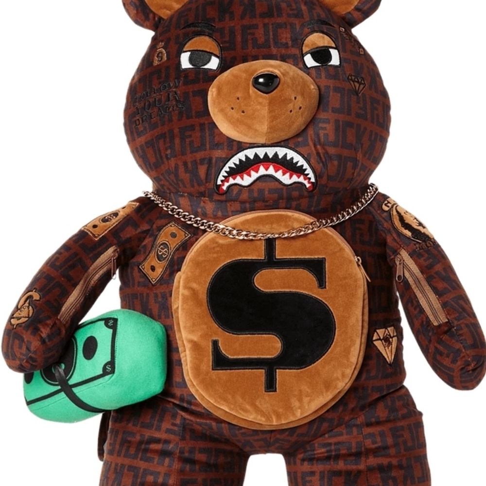 Sold Out Sprayground Money Bear Backpack and